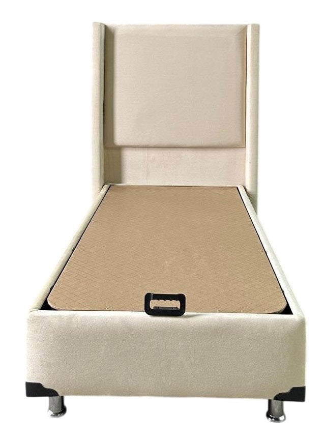 LIT COFFRE COCO BOX VELOURS BEIGE