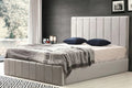 Cadre De Lit POLO GRIS - Velours