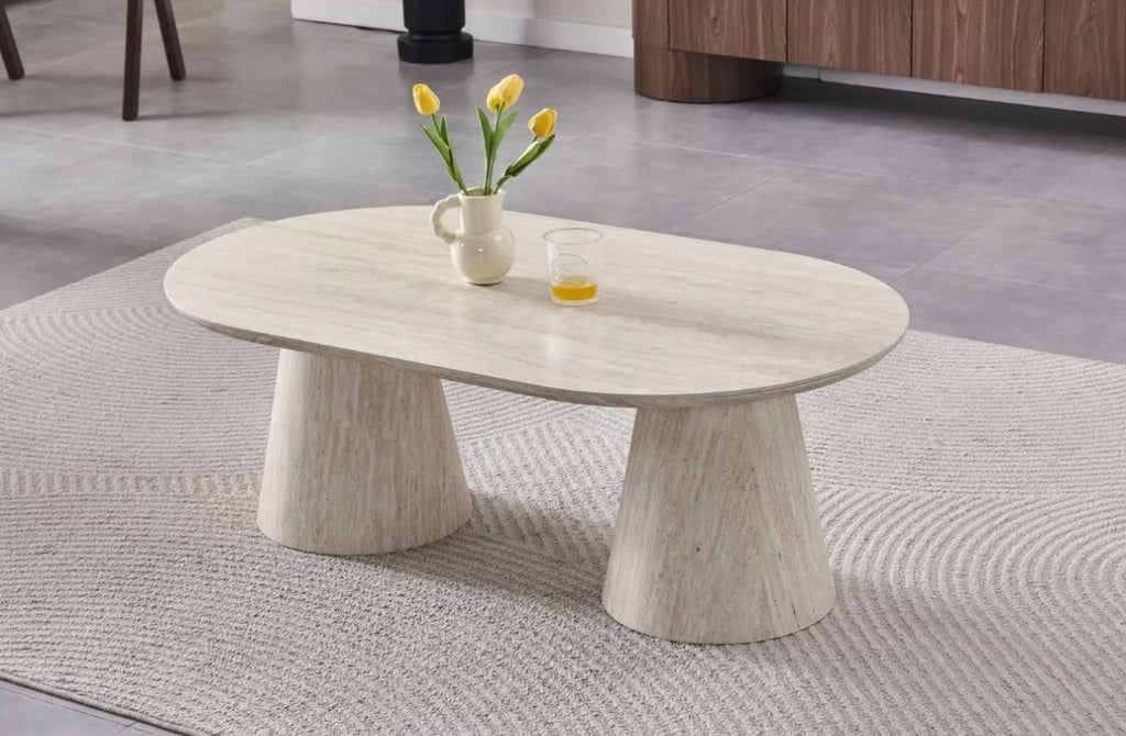 Table Basse Iconic Céramique Travertin