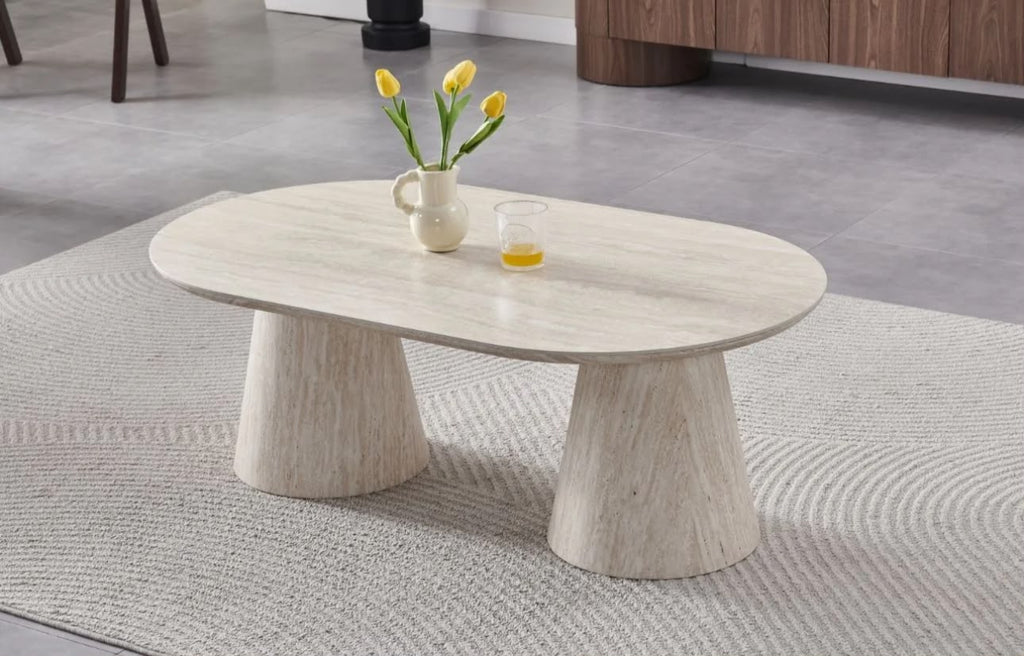 Table Basse Iconic Céramique Travertin