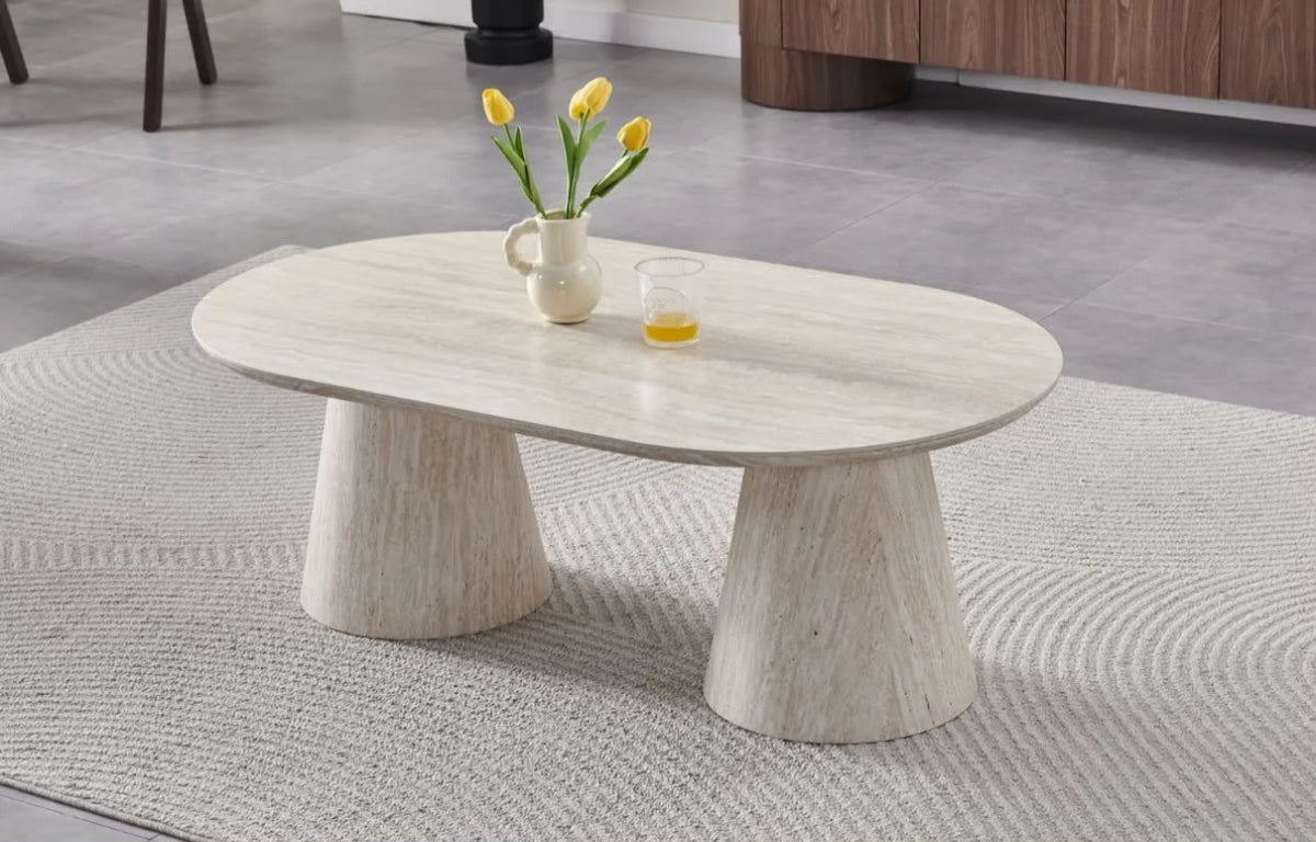 Table Basse Iconic Céramique Travertin