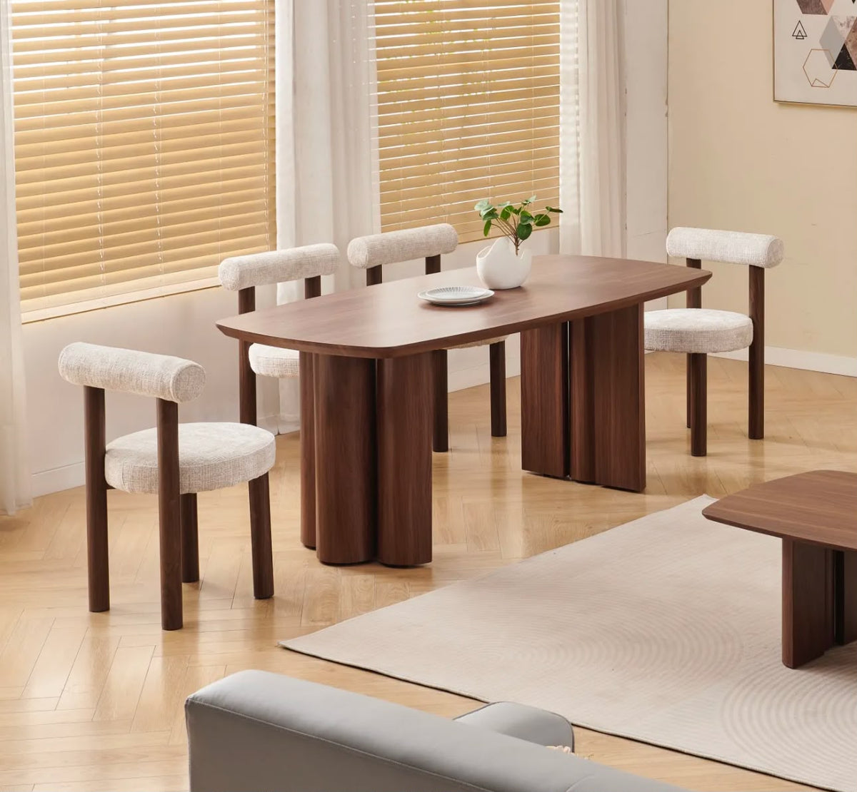 Table à Manger MDF Trinity Noyer 180