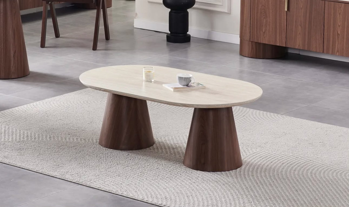 Table Basse Iconic Céramique Travertin