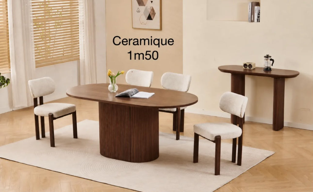 Table à Manger Porta Noyer Céramique 150