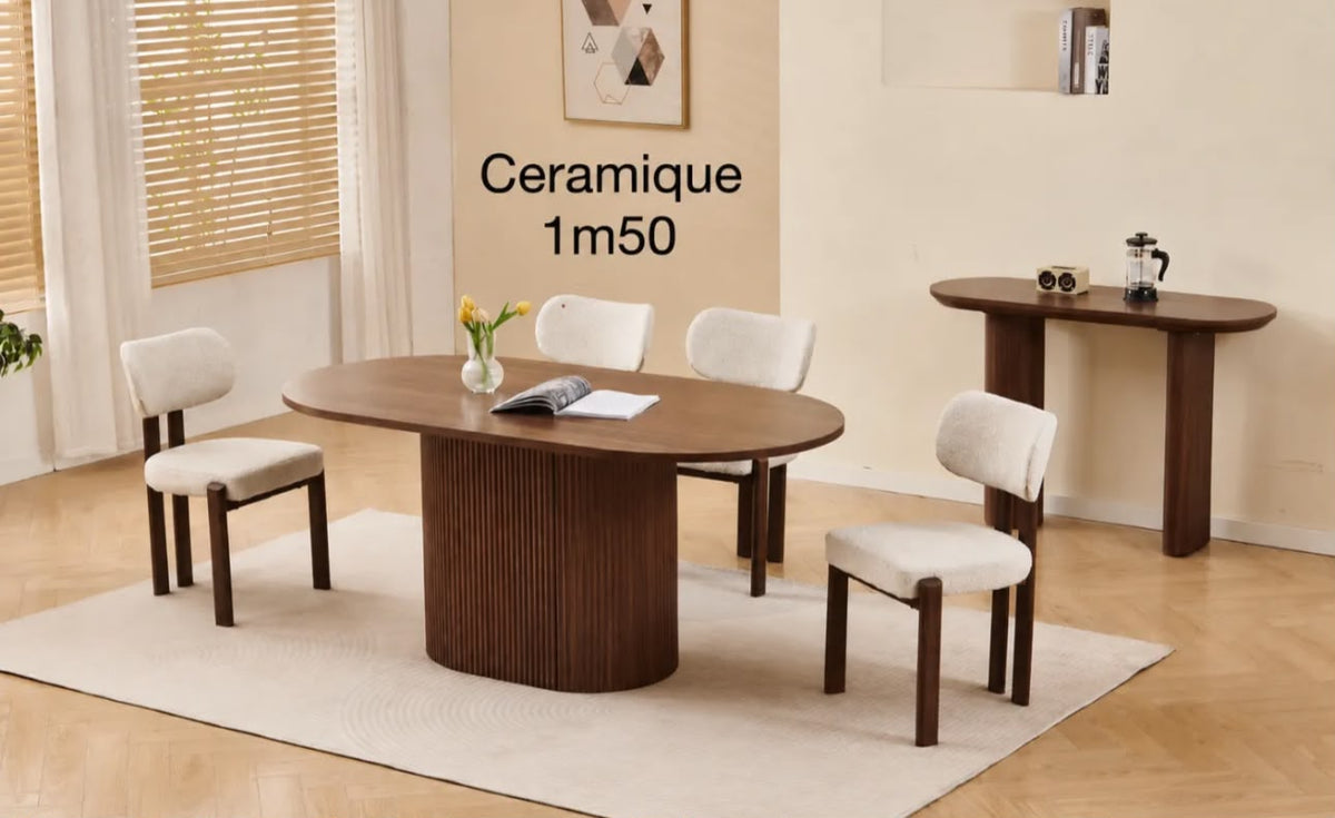 Table à Manger Porta Noyer Céramique 150