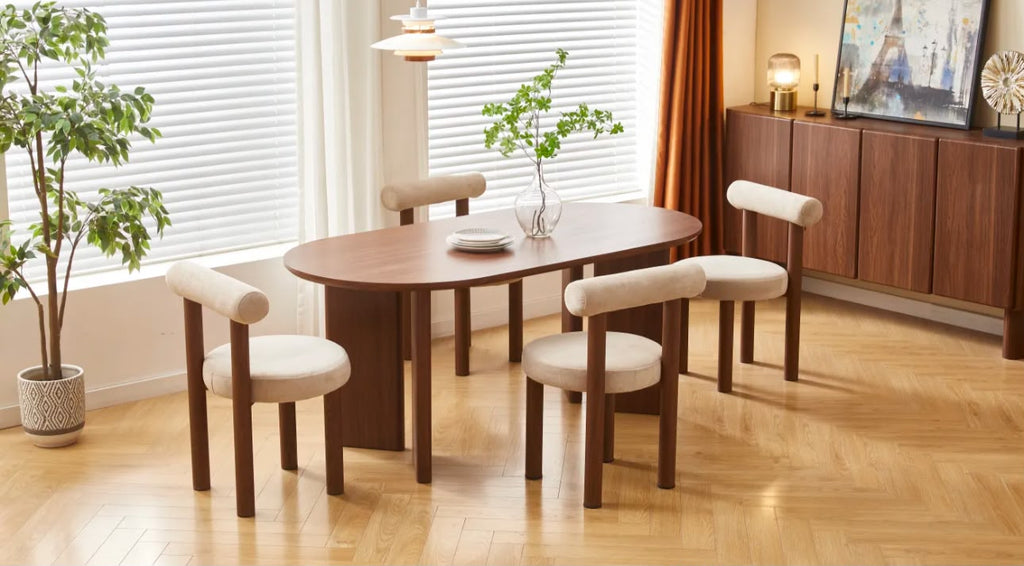 Table à Manger Ambre Noyer 150