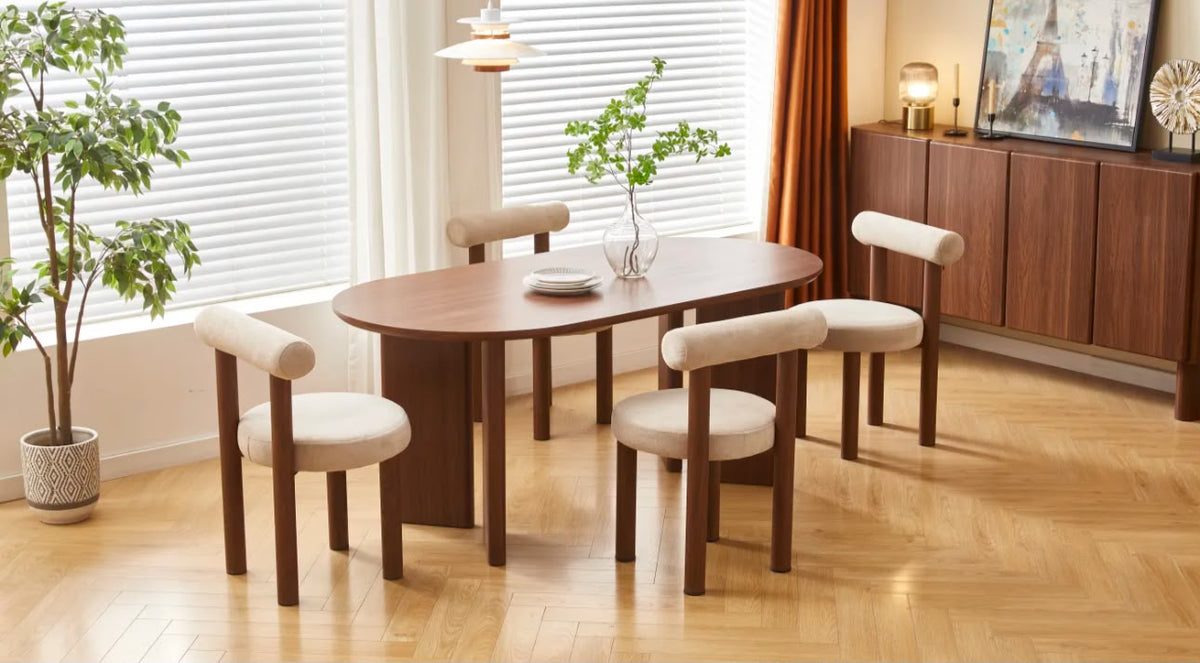 Table à Manger Ambre Noyer 150