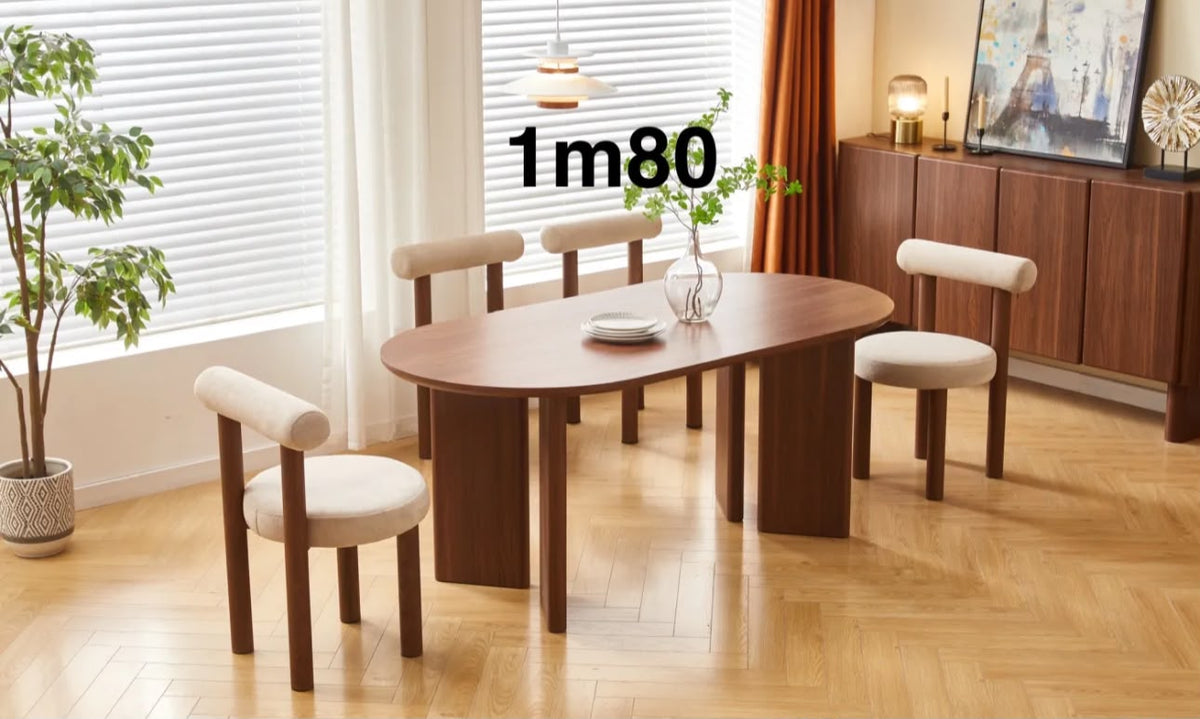 Table à Manger Ambre Noyer 180
