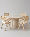 Table Effet Travertin Maya 1m10