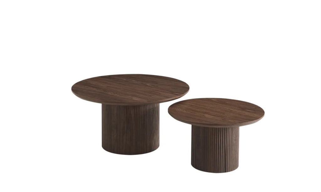 Table Basse MINALI Effet Noyer