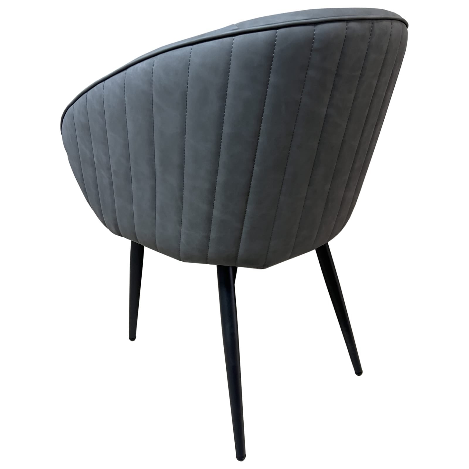 Chaise L8 Similicuir Marron