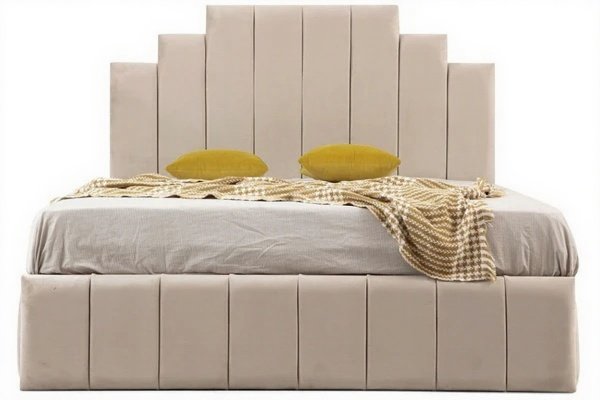Cadre De Lit NATURA BEIGE - Velours