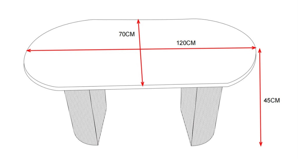 Table Basse NEW ANNA Effet Noyer 120x70x45cm