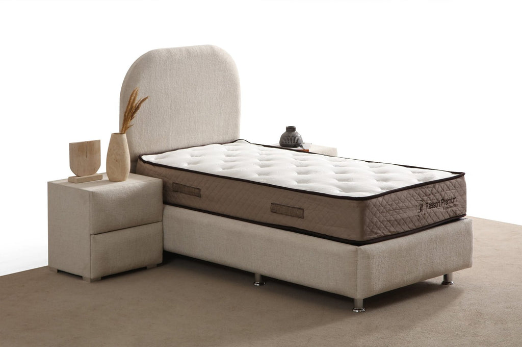 Lit Coffre Enfant JADE BLANC CASSE - CHENILLE