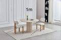 TABLE A MANGER AXEL TRAVERTIN RONDE