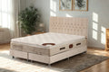 Lit Coffre HUGO BEIGE - Velours
