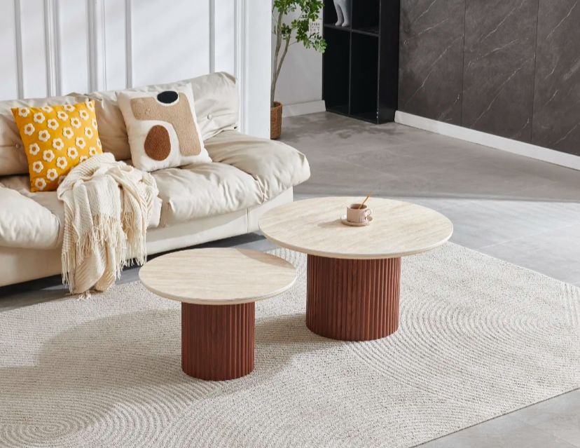 GIGOGNE DUO PILA NOYER - Travertine CERAMIQUE