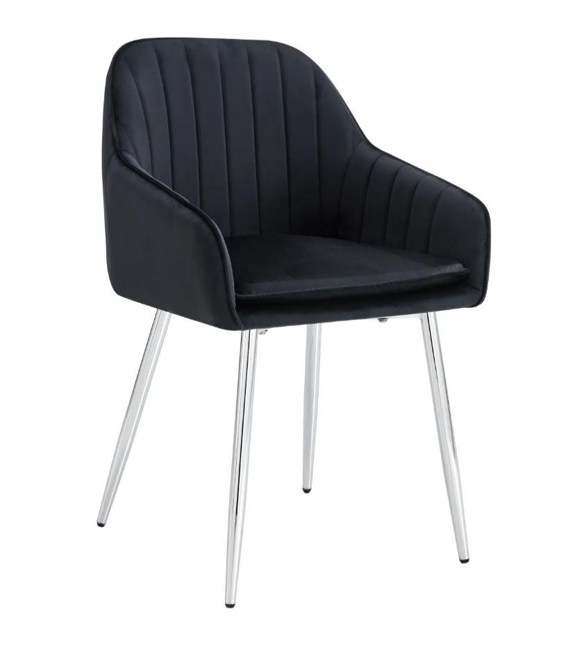 Chaise Avec Accoudoir Kanvas Pieds Gold