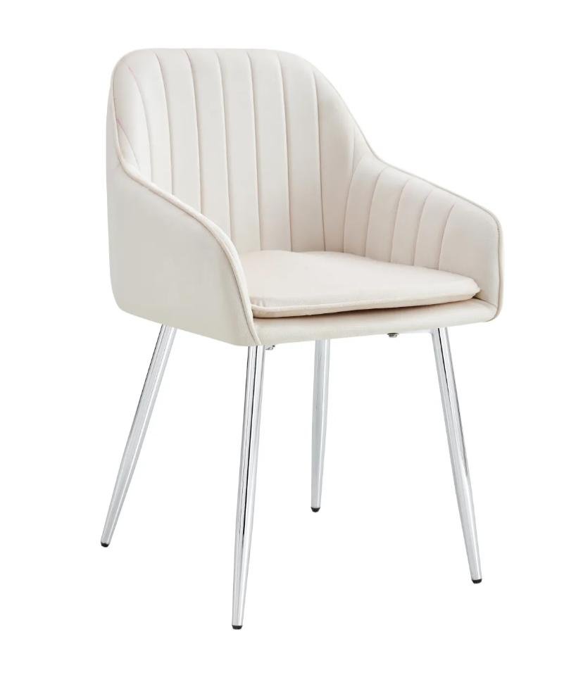 Chaise Avec Accoudoir Kanvas Pieds Gold