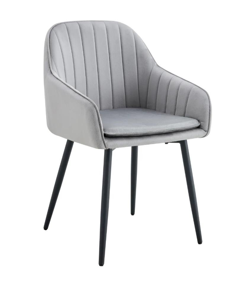 Chaise Avec Accoudoir Kanvas Pieds Gold