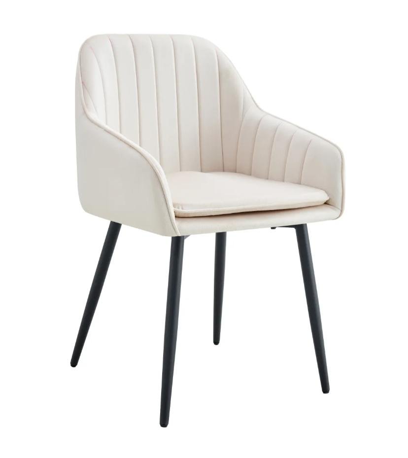 Chaise Avec Accoudoir Kanvas Pieds Gold