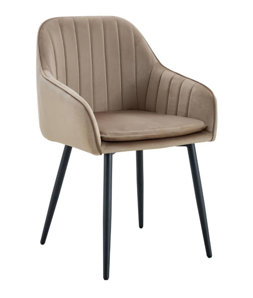 Chaise Avec Accoudoir Kanvas Pieds Gold