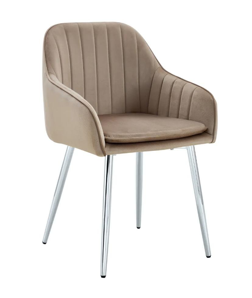 Chaise Avec Accoudoir Kanvas Pieds Gold