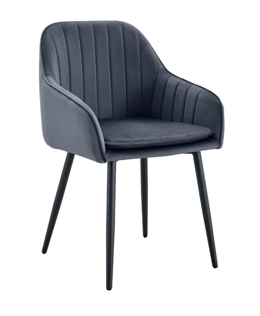 Chaise Avec Accoudoir Kanvas Pieds Gold