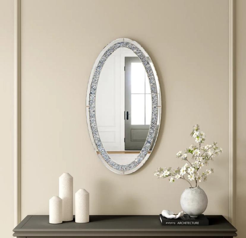 Miroir Éclat – Mural Oval 90×50