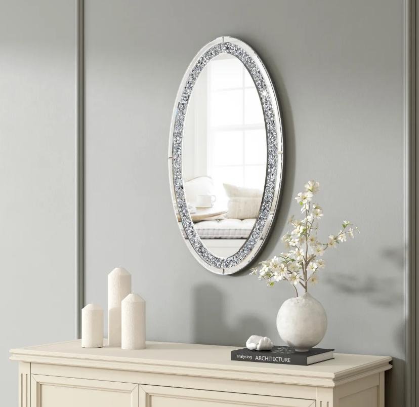 Miroir Éclat – Mural Oval 90×50