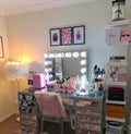 ENSEMBLE COIFFEUSE AVEC MIROIR BLUETOOTH & LED