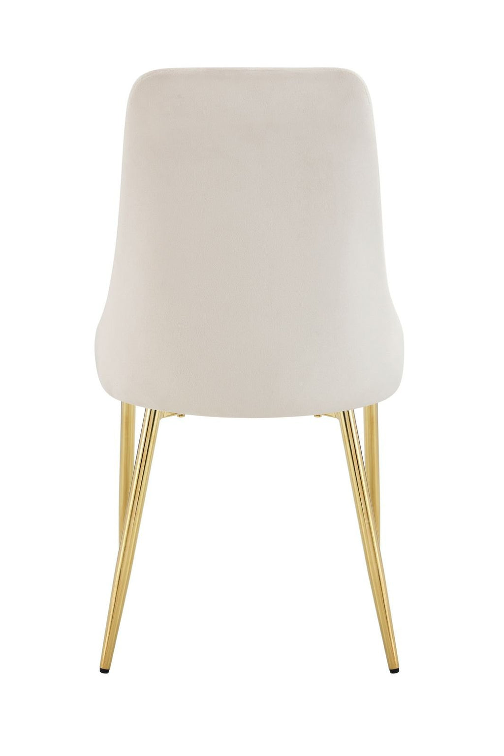 Chaise Belize Pied Gold Velours Beige