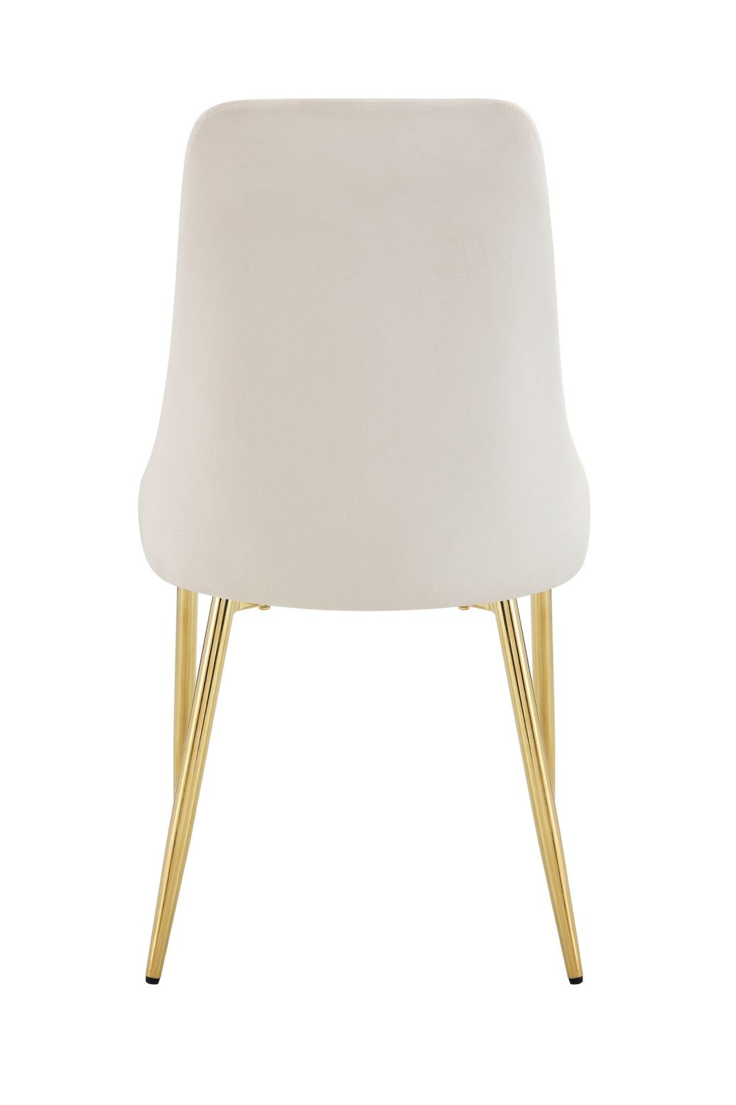 Chaise Belize Pied Gold Velours Beige