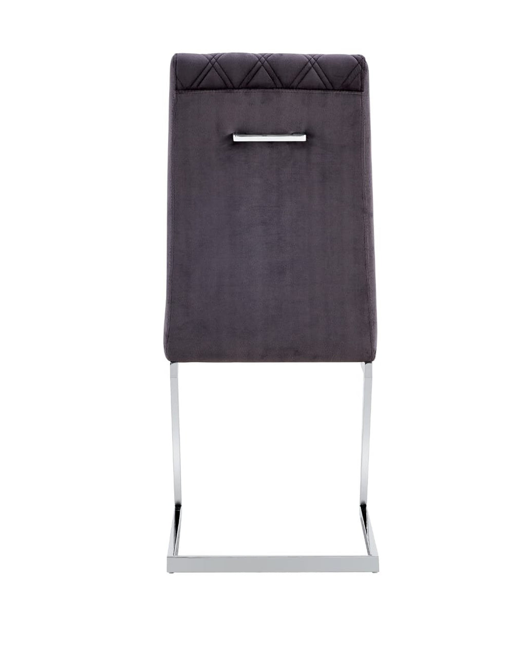 CHAISE COCOMAT MATELASSEE VELOURS ANTHRACITE