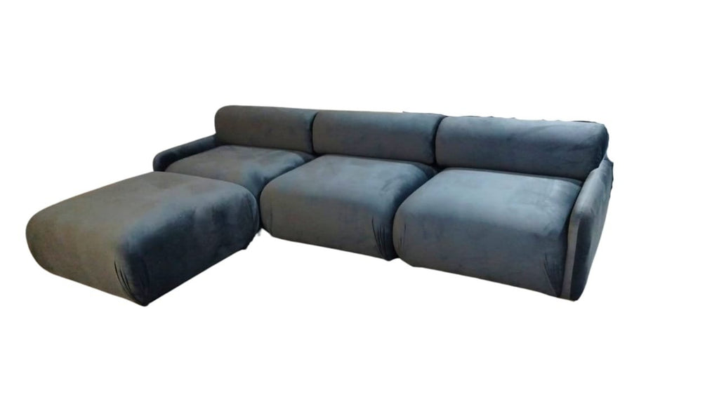Canapé oslo velours anthracite