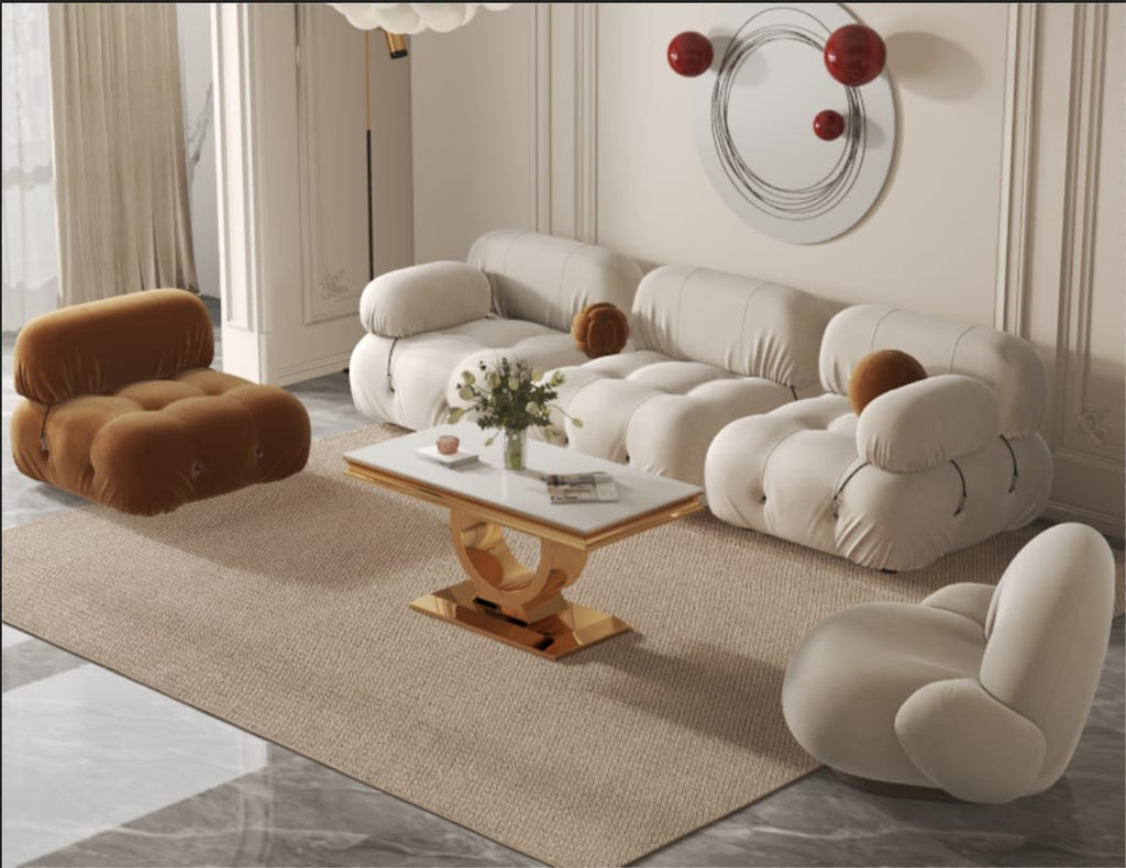 TABLE BASSE INVICTUS GOLD BLANC DE BLANC