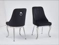 Chaise Baroka Chrome Noir