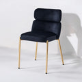 CHAISE STEPHANY VELOURS DORÉ