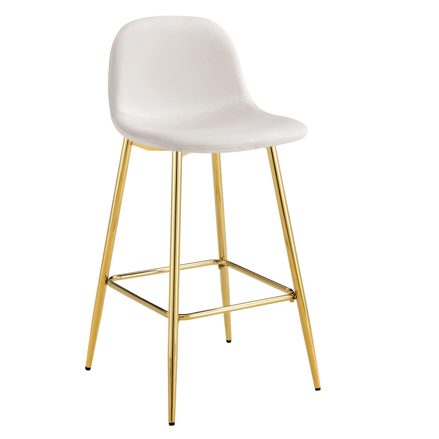 TABOURET DE BAR SCANDINAVE PIED GOLD