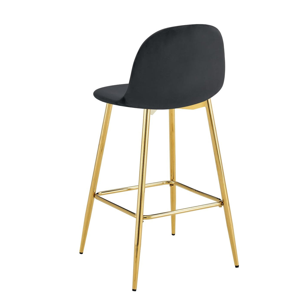 TABOURET DE BAR SCANDINAVE PIED GOLD