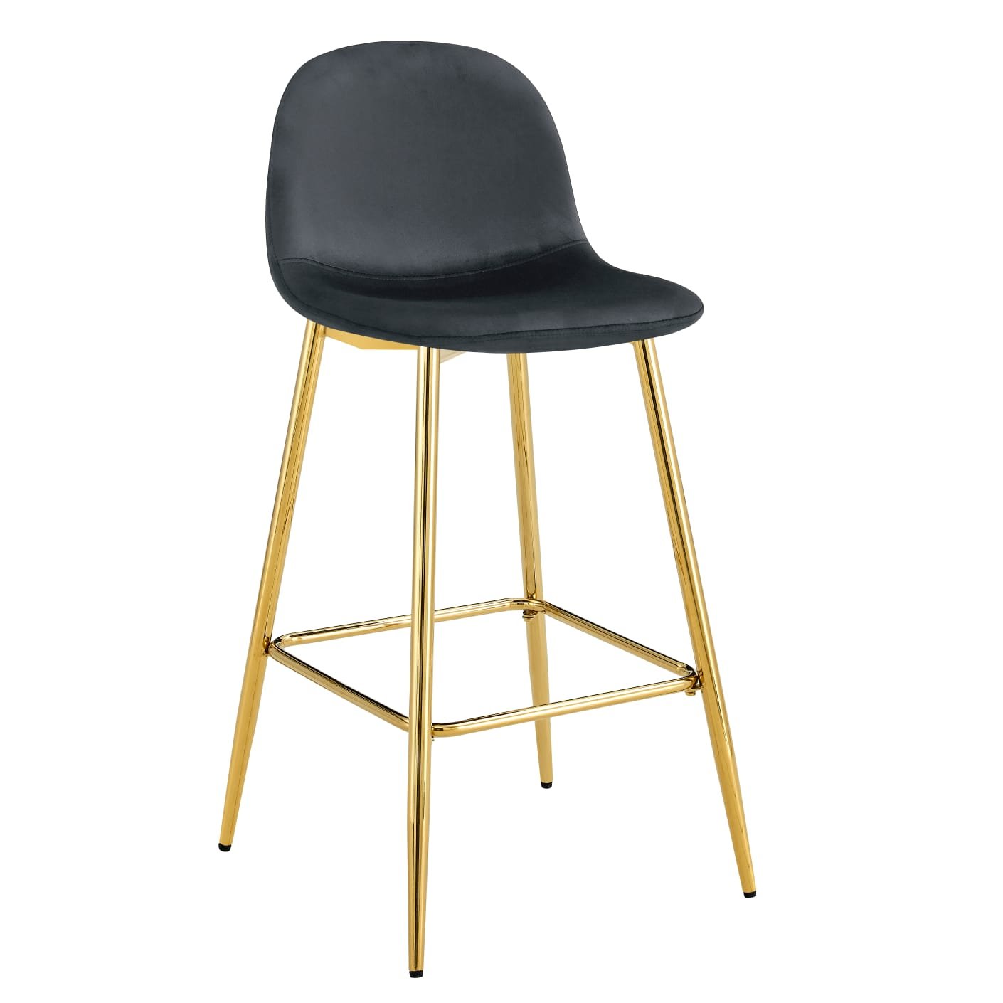 TABOURET DE BAR SCANDINAVE PIED GOLD