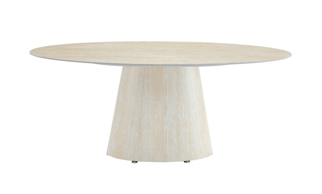 TABLE REPAS OVA TRAVERTIN CERAMIQUE TRAVERTIN