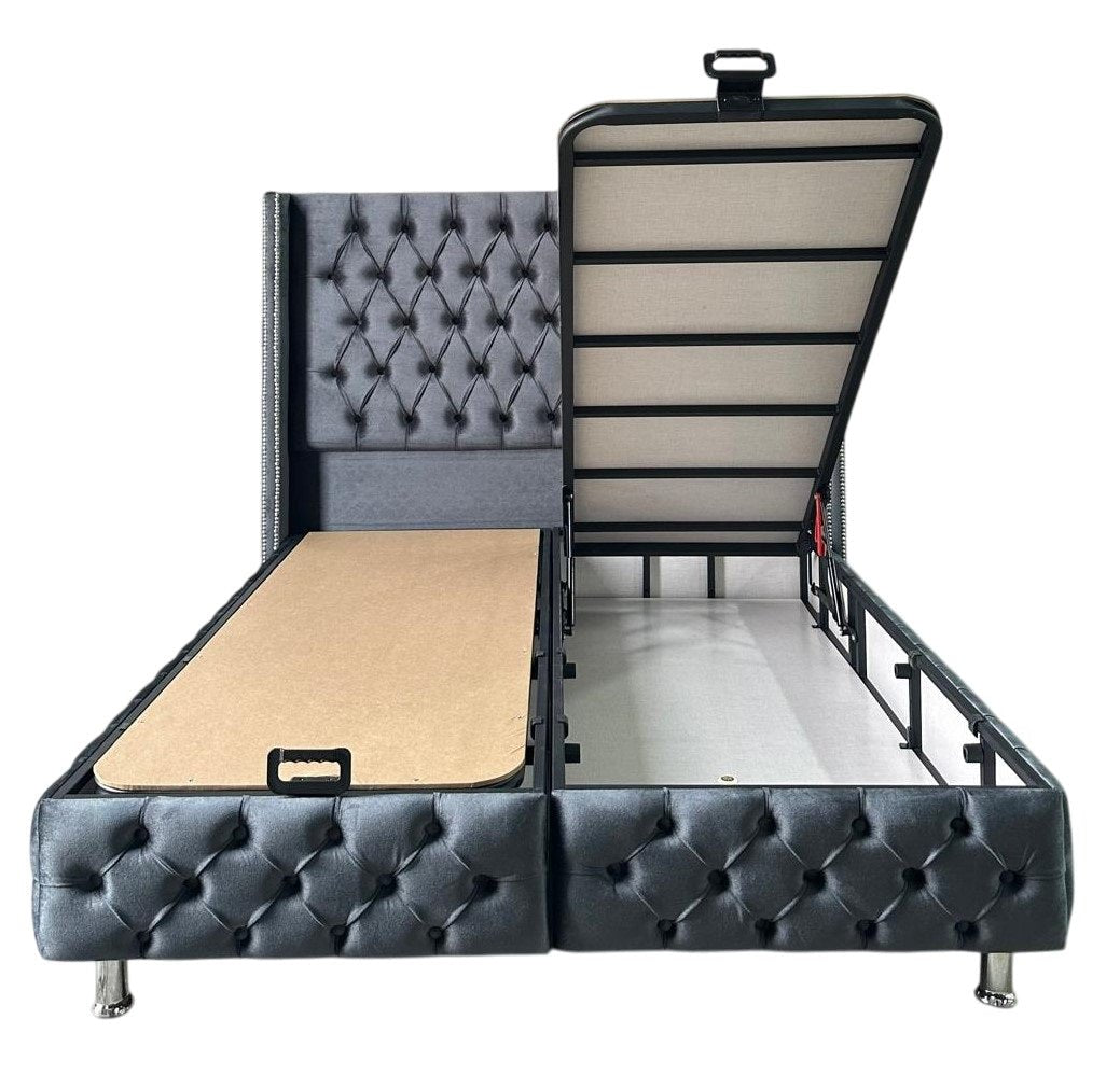 LIT COFFRE BOX CLOUTE ANTHRACITE