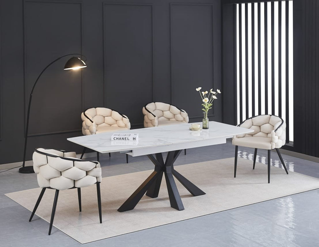 TABLE EXTENSIBLE A RALLONGE BIANCA