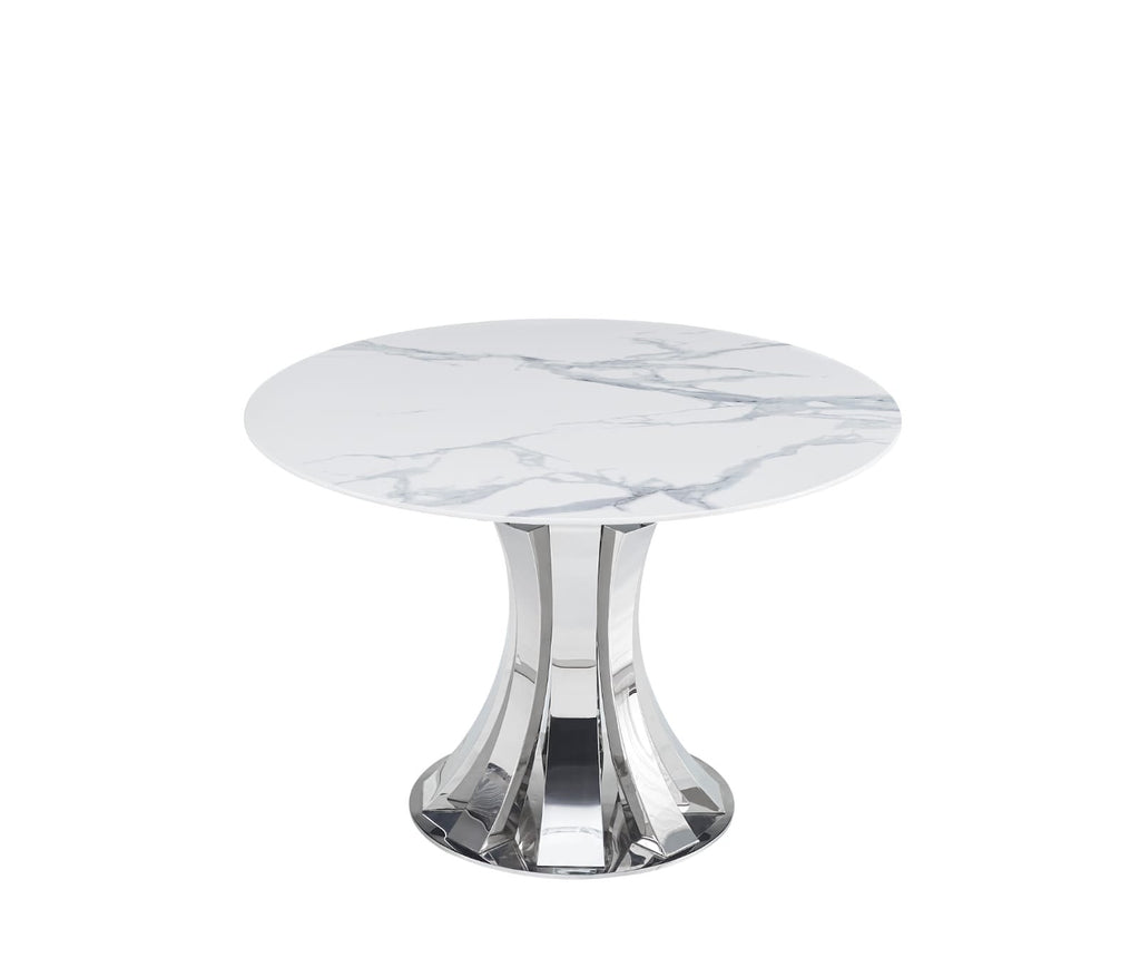Table à Manger Ronde JUDITH CHROME