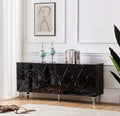 Buffet Baroque Laqué Marbre Noir