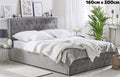 Lit Prestige Capitonne Avec Diamant  Velours