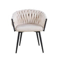 Chaise Avec Accoudoir Tressée