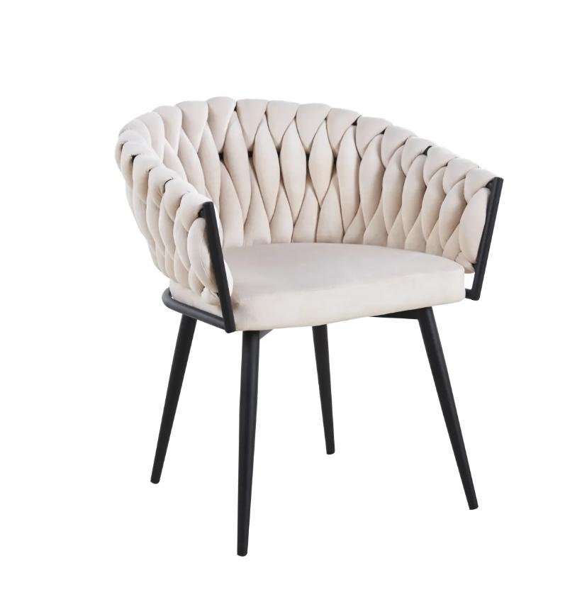 Chaise Avec Accoudoir Tressée