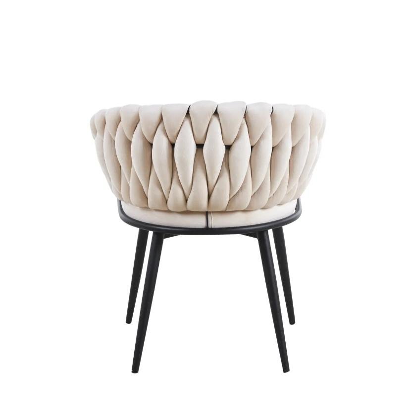 Chaise Avec Accoudoir Tressée